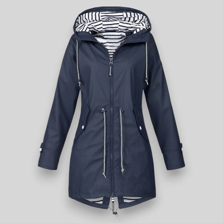 Vesper | Women's Hooded Waterproof Jacket - Navy - Image 1