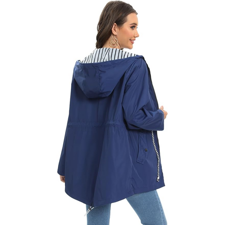 Vesper | Women's Hooded Waterproof Jacket - Navy - Image 9