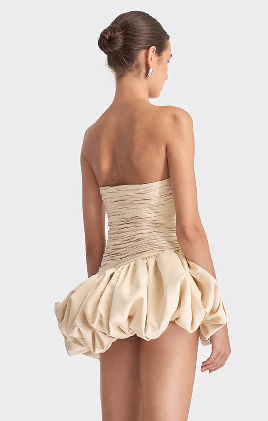 Vexara | Women's Strapless Bubble Skirt Cocktail Dress - Light Pink - Image 18