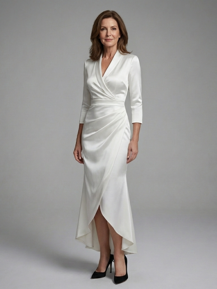 Vordaine | Women's Wrap Midi Dress - Image 1