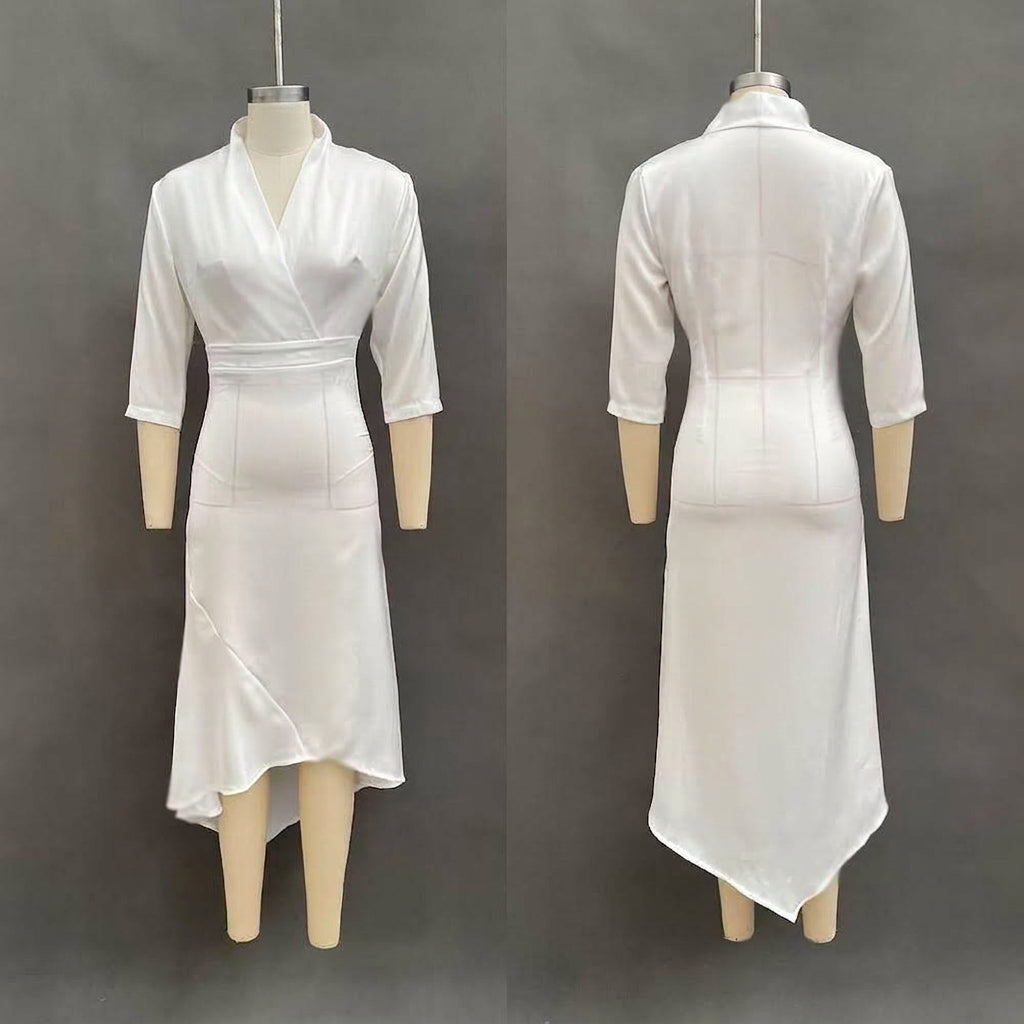 Vordaine | Women's Wrap Midi Dress - Image 12