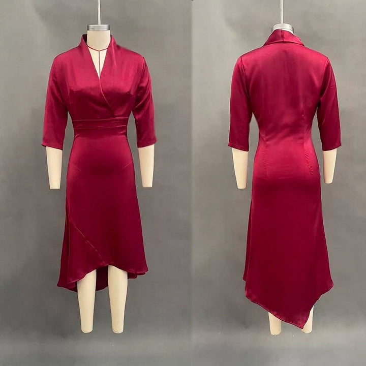 Vordaine | Women's Wrap Midi Dress - Image 14
