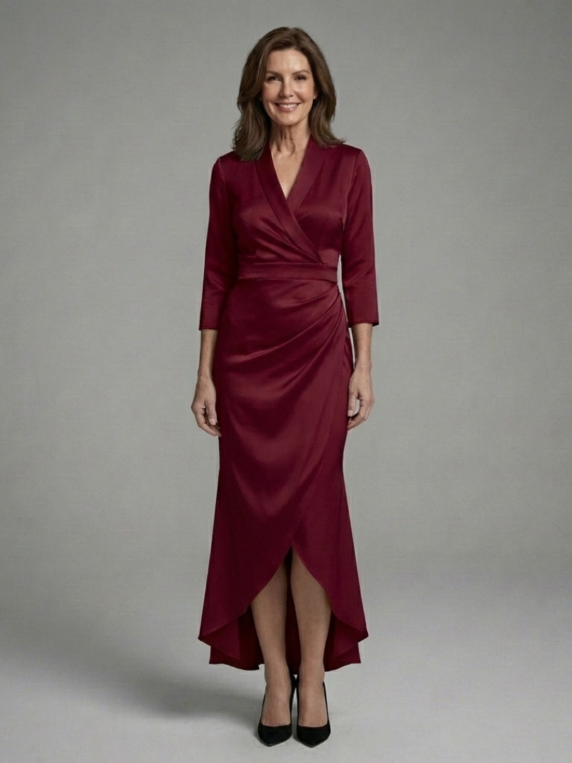 Vordaine | Women's Wrap Midi Dress - Image 3