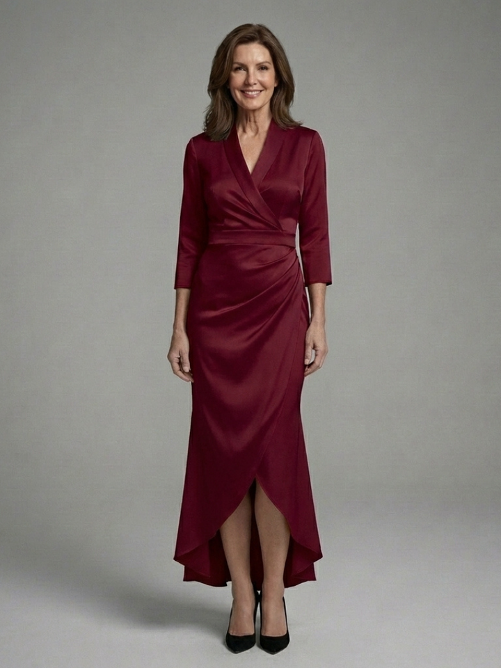 Vordaine | Women's Wrap Midi Dress - Image 3