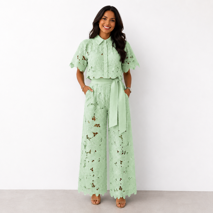 Vorianne | Women's Lace Co-ord Set - Image 1