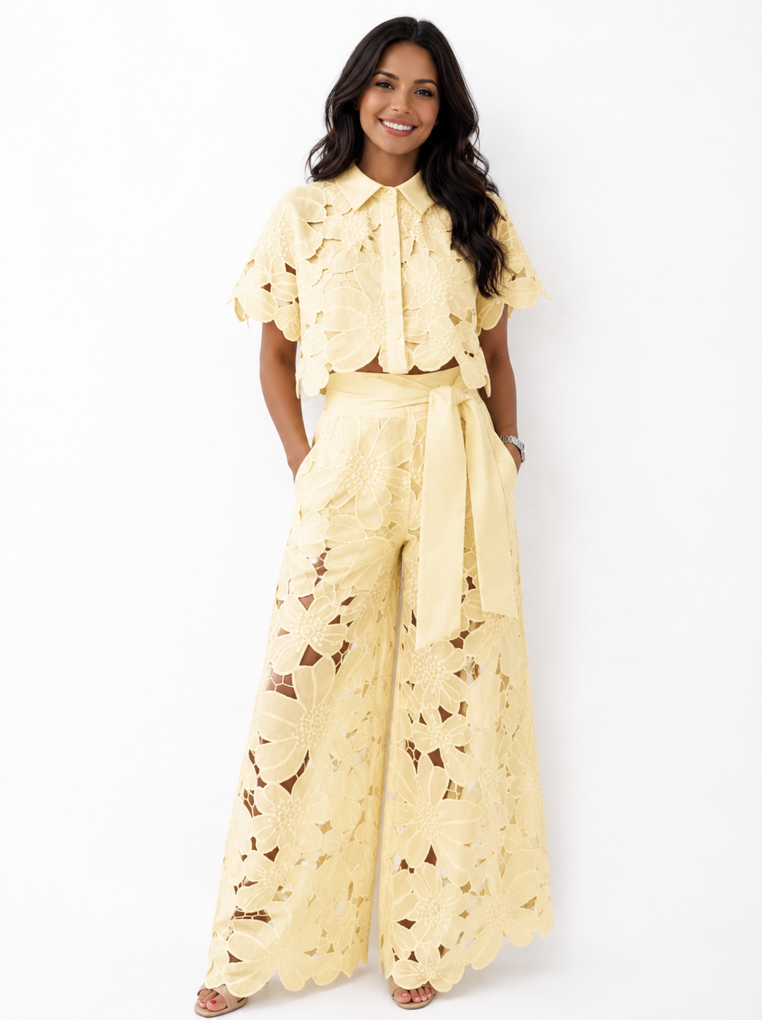 Vorianne | Women's Lace Co-ord Set - Image 3