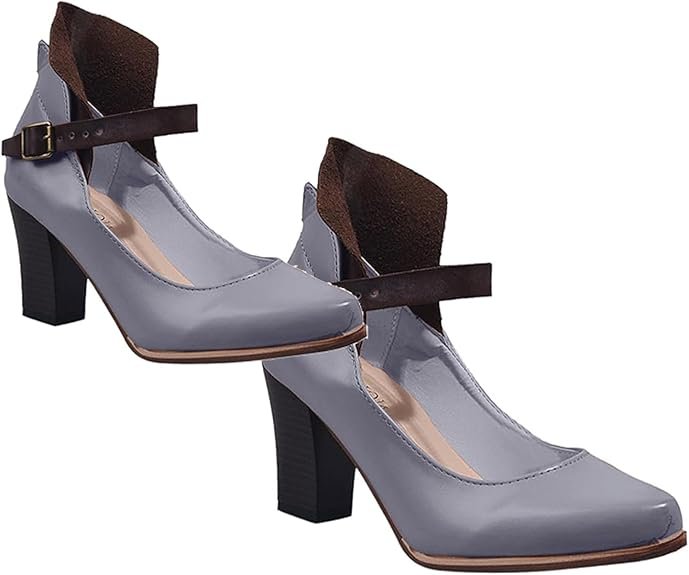 Vornaith | Women's Block Heel Ankle Strap Pumps - Image 6