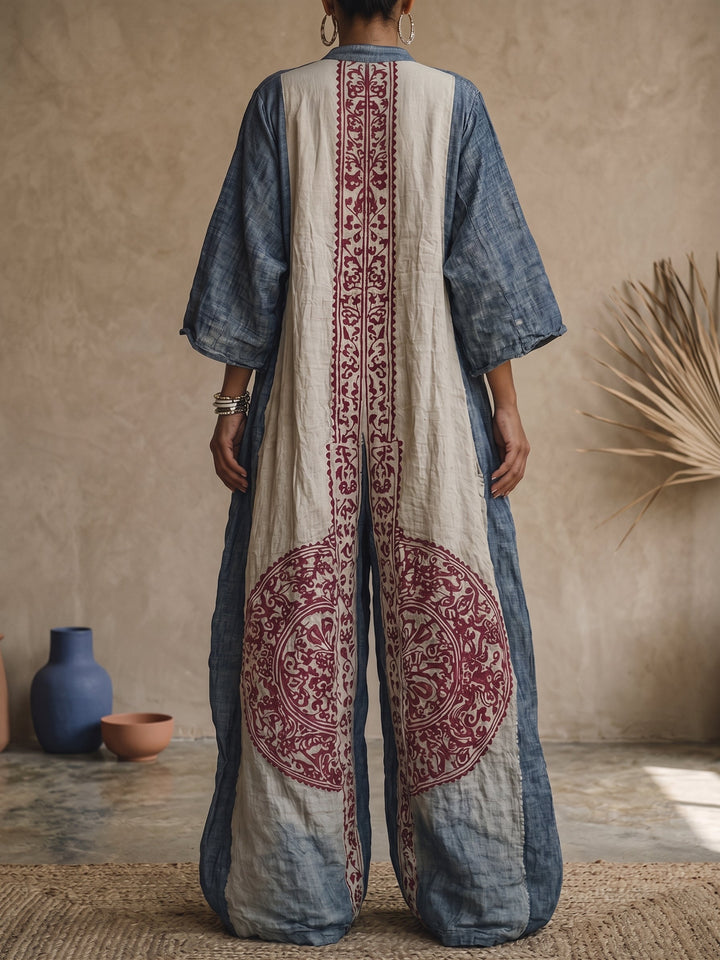 Vornaith | Women's Boho Wide Leg Jumpsuit - Image 2