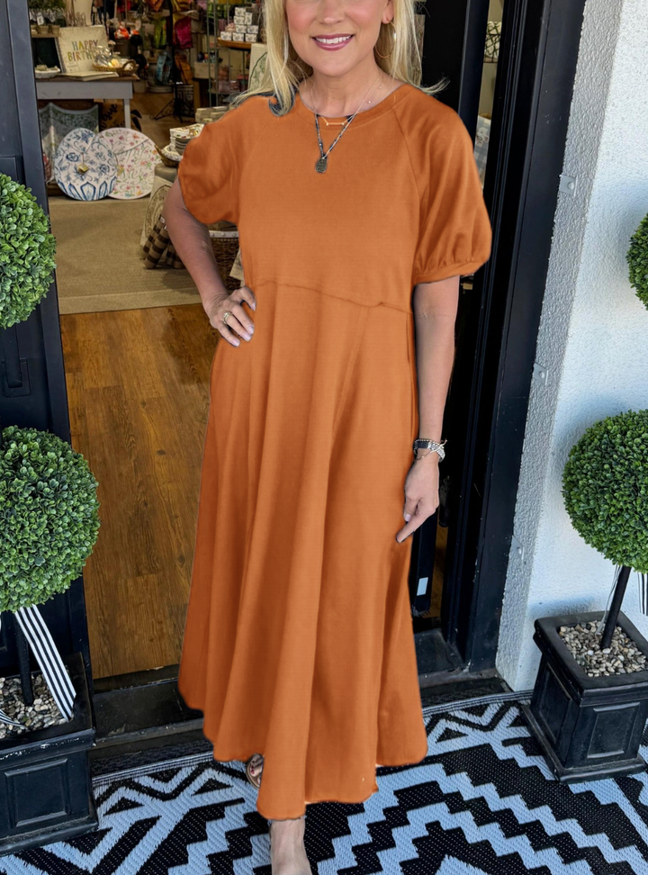 Vornclaire | Women's Maxi Dress Short Sleeve - Image 3