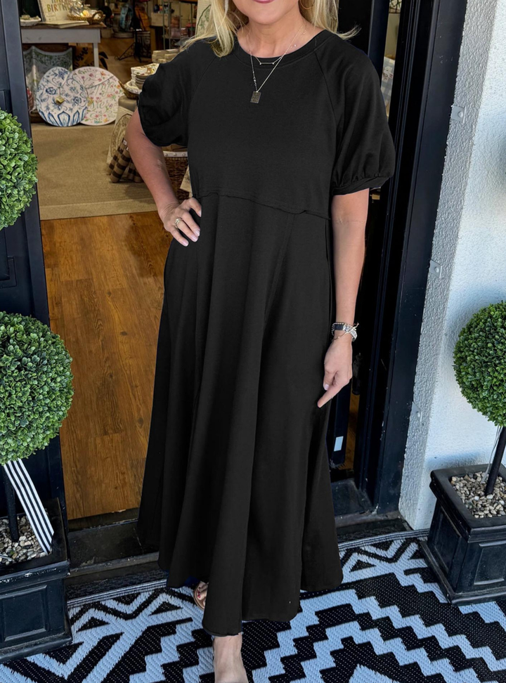 Vornclaire | Women's Maxi Dress Short Sleeve - Image 5