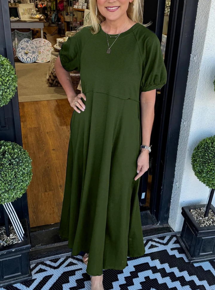 Vornclaire | Women's Maxi Dress Short Sleeve - Image 6