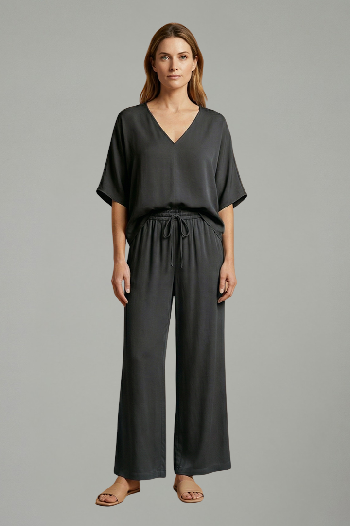 Vornith | Women's Two Piece Set Wide Leg Trousers - Image 1