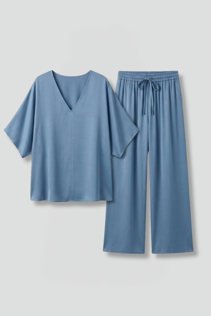 Vornith | Women's Two Piece Set Wide Leg Trousers - Image 2