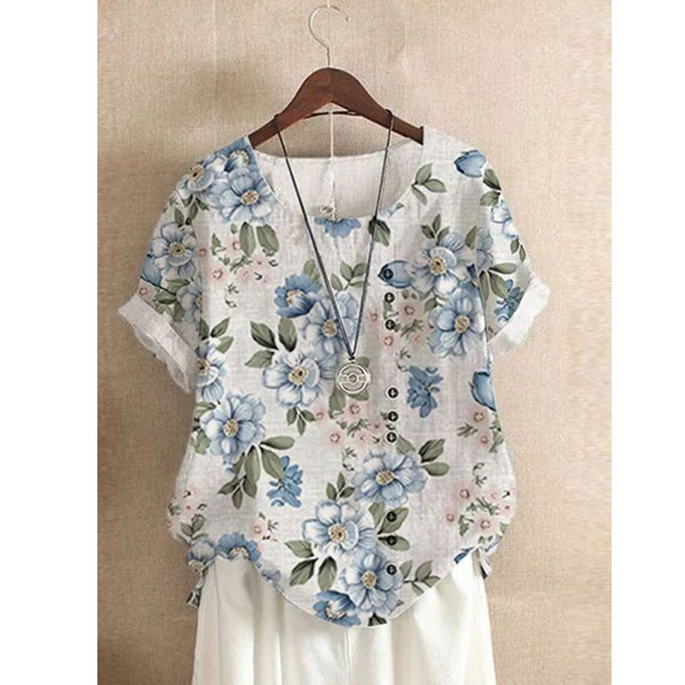 Vornweth | Women's Boho Blouse Dandelion Print Top - Image 10