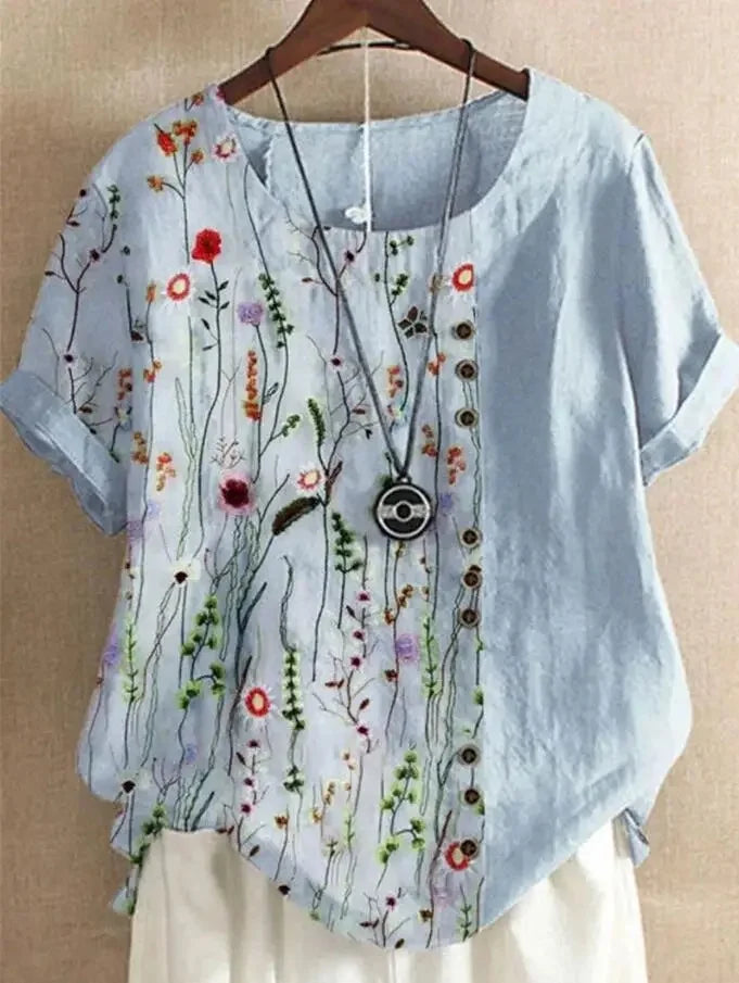 Vornweth | Women's Boho Blouse Dandelion Print Top - Image 13