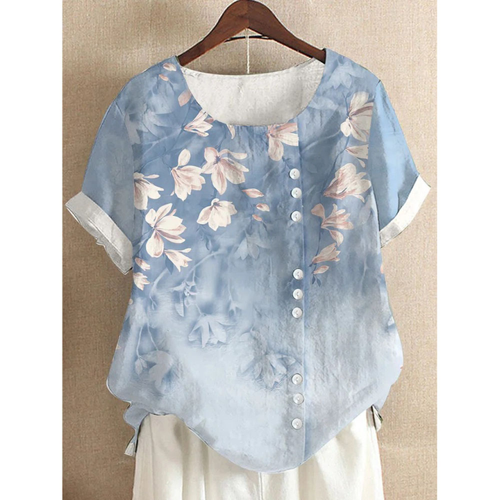 Vornweth | Women's Boho Blouse Dandelion Print Top - Image 4