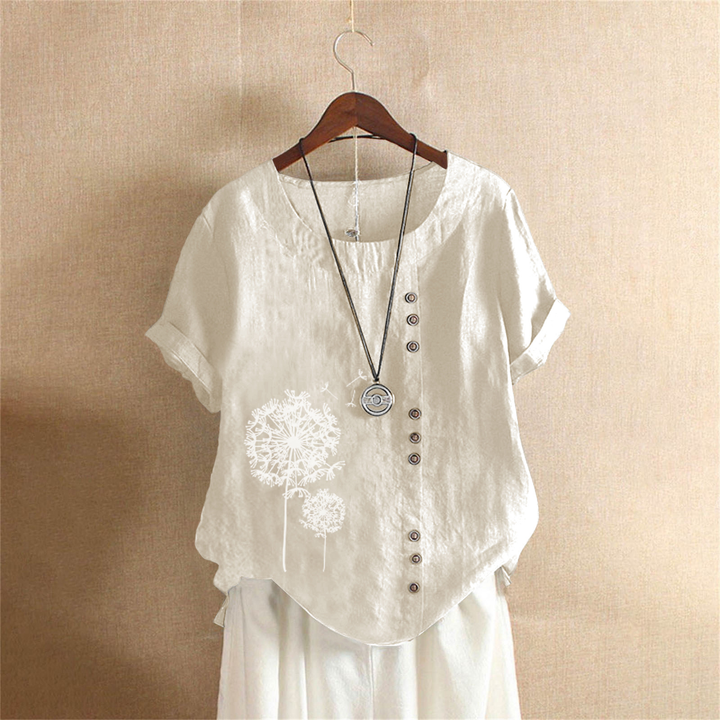 Vornweth | Women's Boho Blouse Dandelion Print Top - Image 5