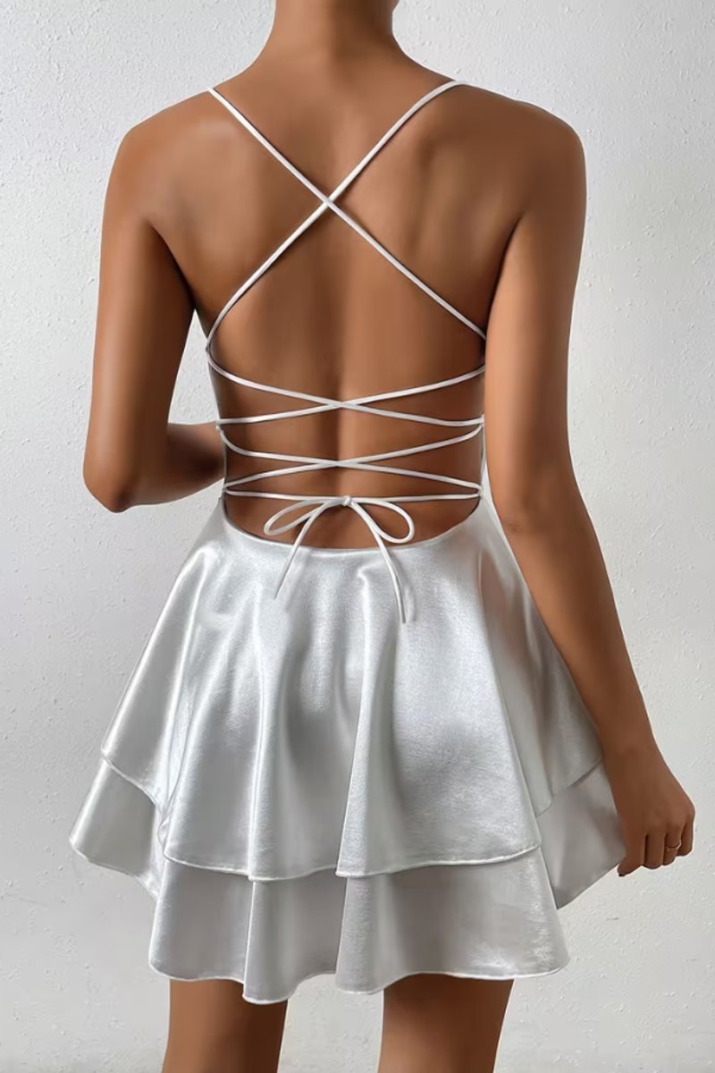 Vorrelle | Women's Cocktail Party Dress Mini - Image 3