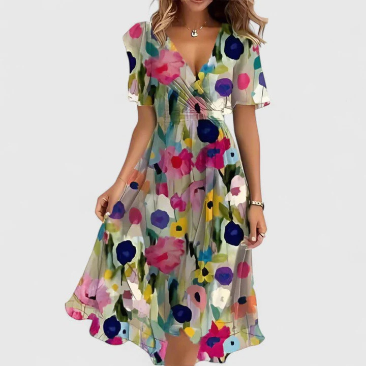 Vorrelle | Women's Summer Midi Dress - Image 8