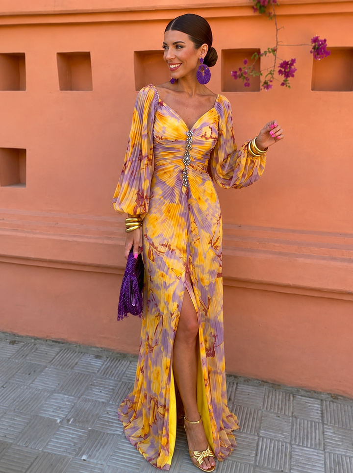 Vorrenda | Women's Off-Shoulder Floral Maxi Dress - Image 1