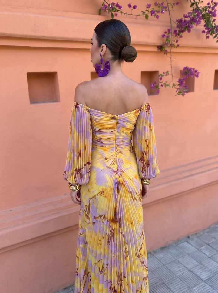Vorrenda | Women's Off-Shoulder Floral Maxi Dress - Image 3