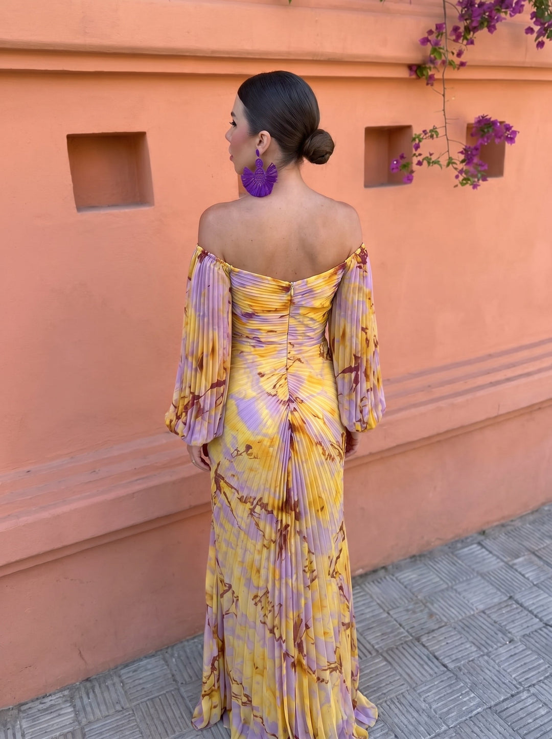 Vorrenda | Women's Off-Shoulder Floral Maxi Dress - Image 4