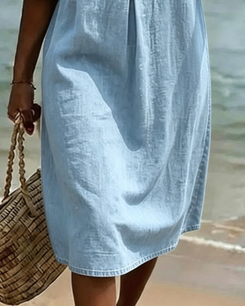 Vorrith | Women's Button Front Midi Sundress - Image 12