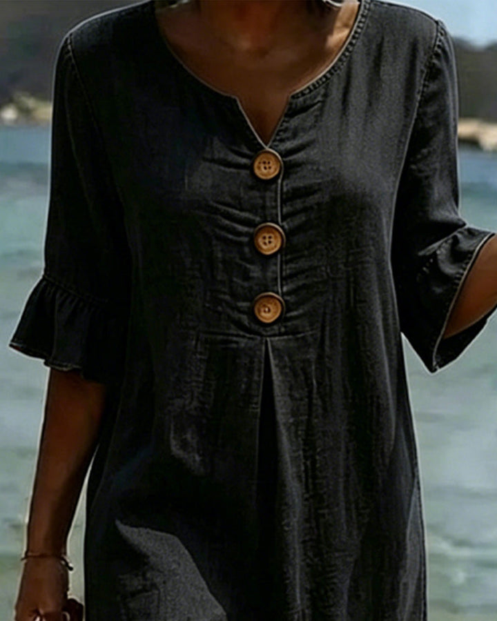 Vorrith | Women's Button Front Midi Sundress - Image 7