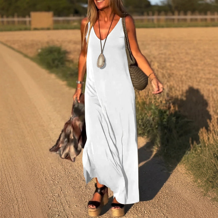 Vossara | Women's Maxi Sundress Sleeveless - Image 1