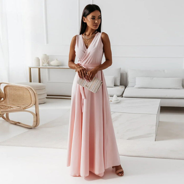 Vossara | Women's Maxi Wrap Dress Formal - Image 1