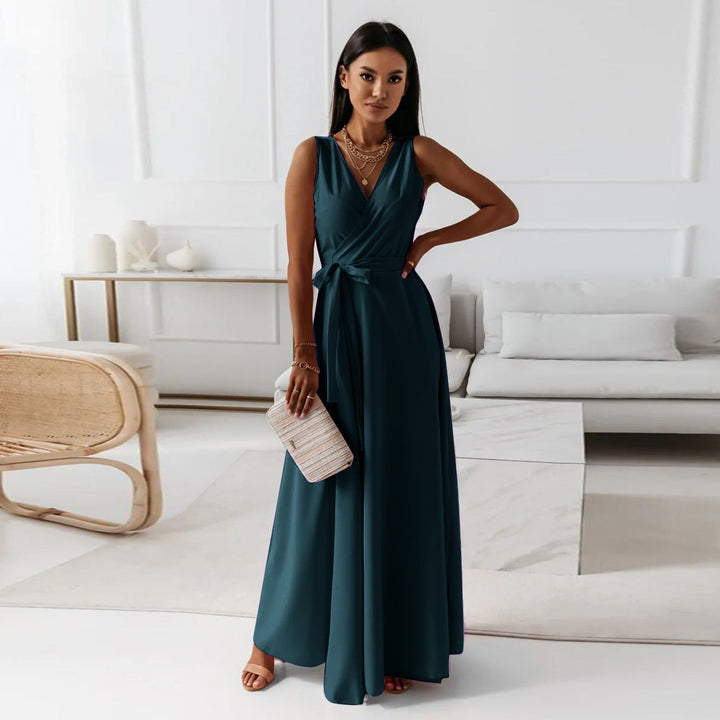 Vossara | Women's Maxi Wrap Dress Formal - Image 2