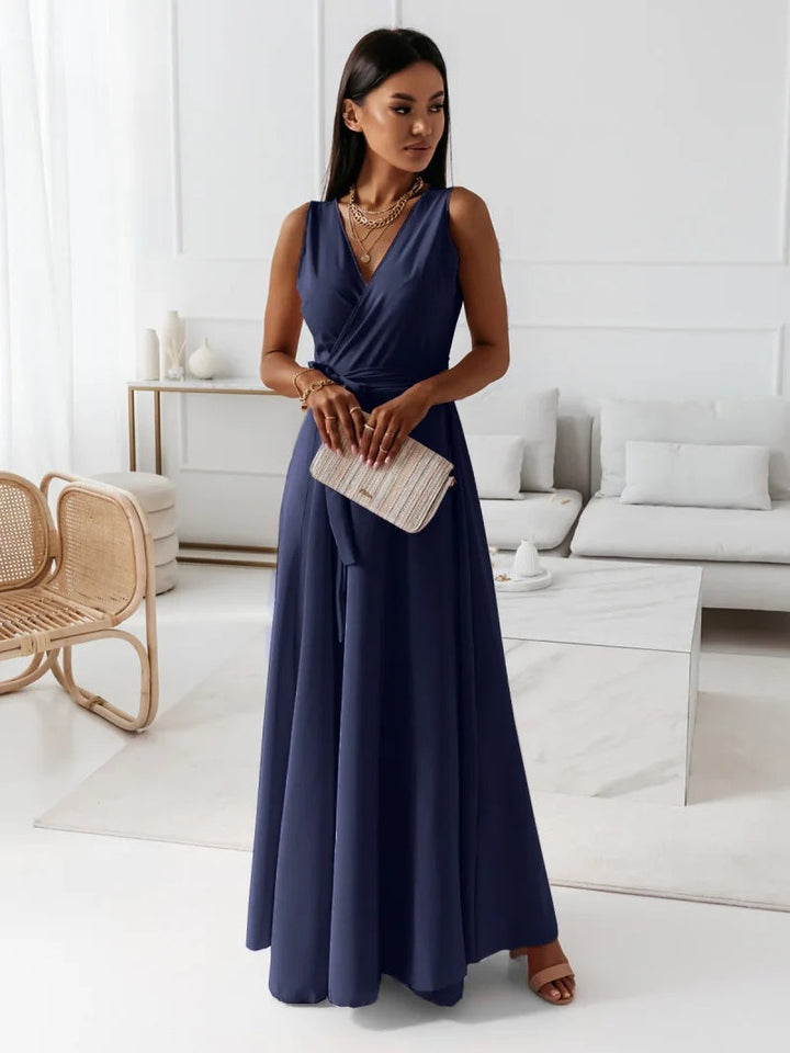 Vossara | Women's Maxi Wrap Dress Formal - Image 6