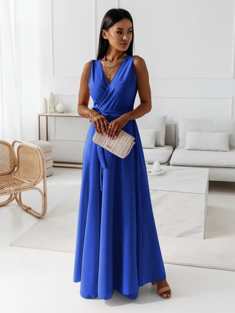 Vossara | Women's Maxi Wrap Dress Formal - Image 7