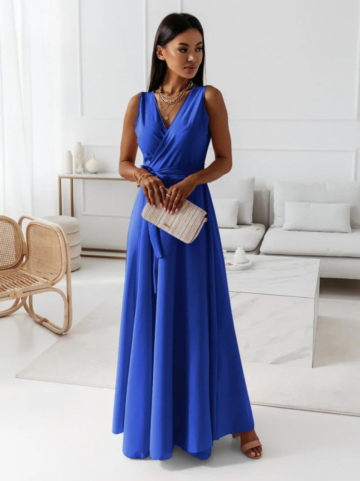 Vossara | Women's Maxi Wrap Dress Formal - Image 7
