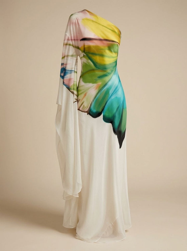 Vyndelle | Women's One Shoulder Maxi Cocktail Dress - Image 5
