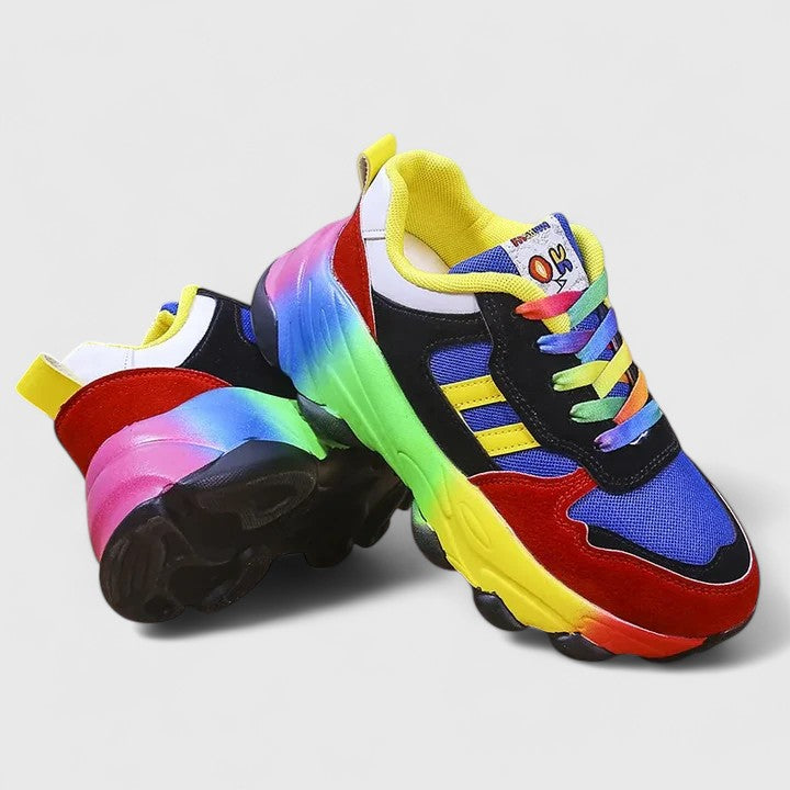 Vyndora | Women's Orthopedic Sneakers Chunky Rainbow - Image 5