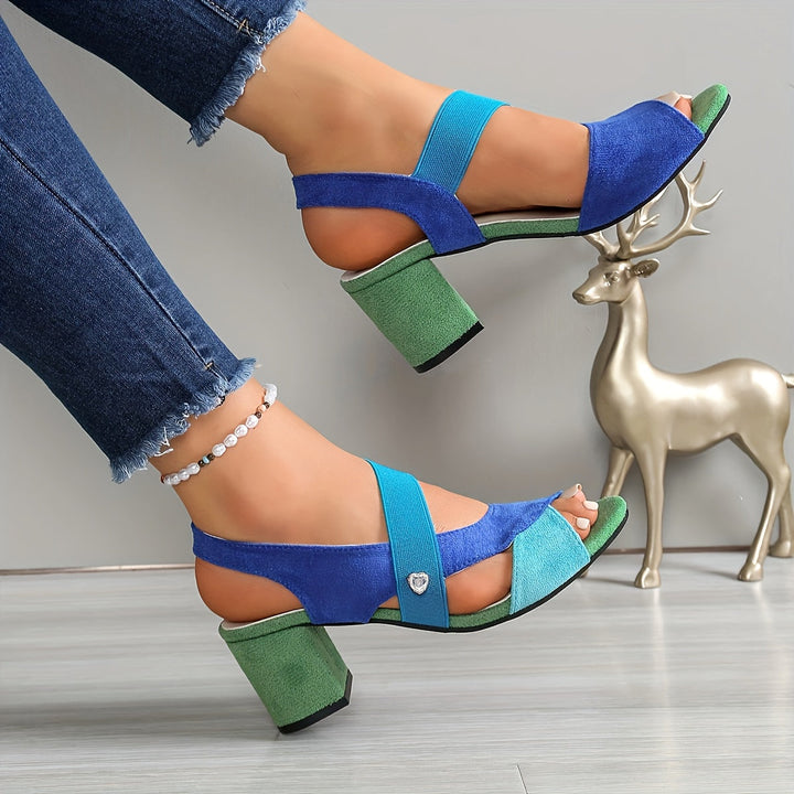 Vyndra | Women's Strappy Block Heel Sandals - Image 1