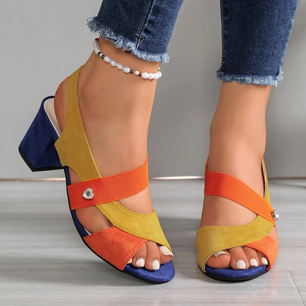 Vyndra | Women's Strappy Block Heel Sandals - Image 2