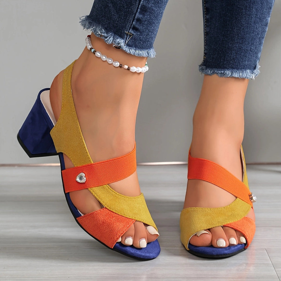 Vyndra | Women's Strappy Block Heel Sandals - Image 5