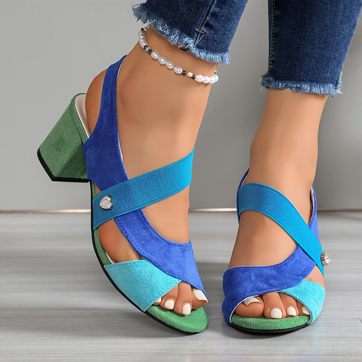 Vyndra | Women's Strappy Block Heel Sandals - Image 7