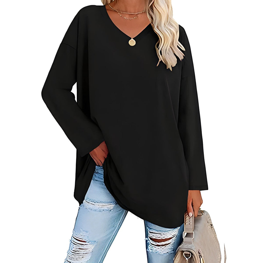 Winifred | Women's V-Neck Long Sleeve Tunic - Image 13