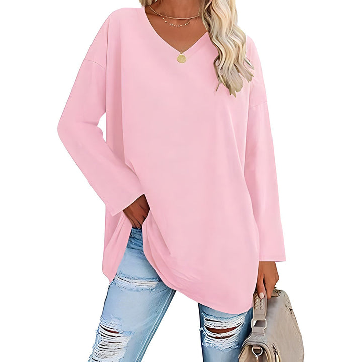 Winifred | Women's V-Neck Long Sleeve Tunic - Image 2