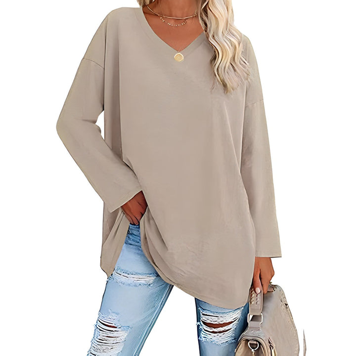 Winifred | Women's V-Neck Long Sleeve Tunic - Image 4