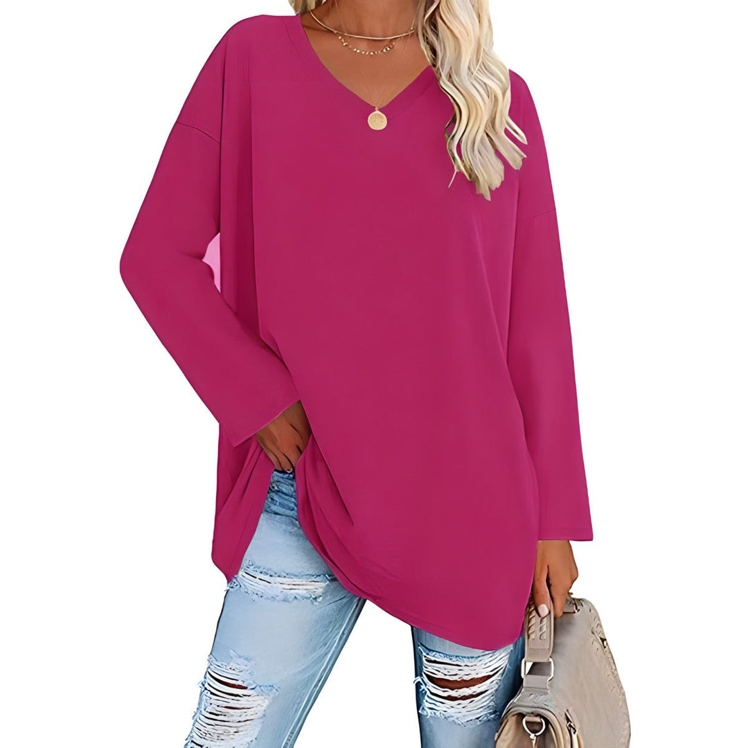 Winifred | Women's V-Neck Long Sleeve Tunic - Image 5