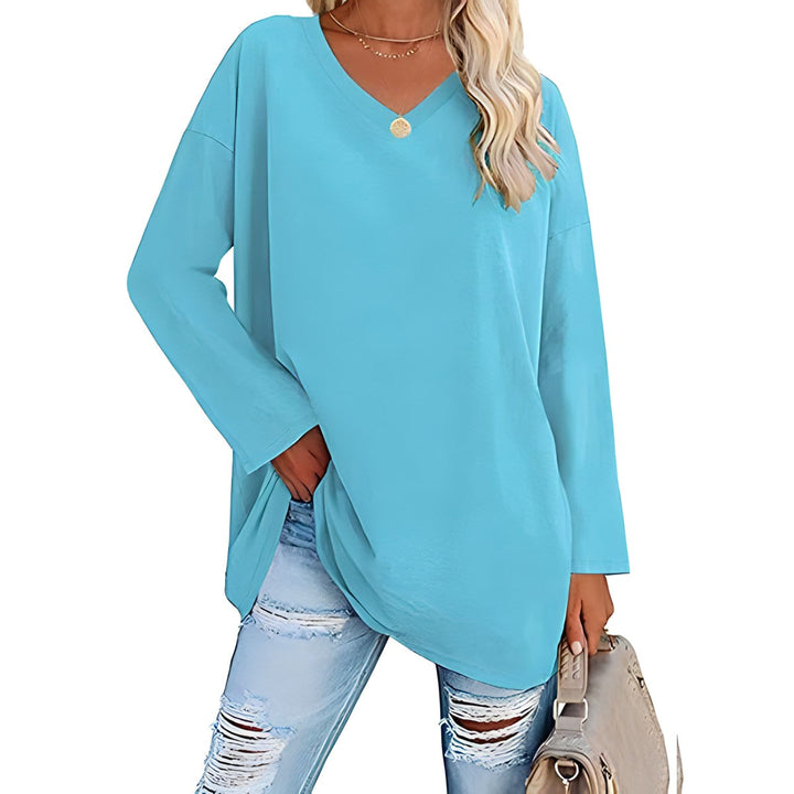 Winifred | Women's V-Neck Long Sleeve Tunic - Image 7