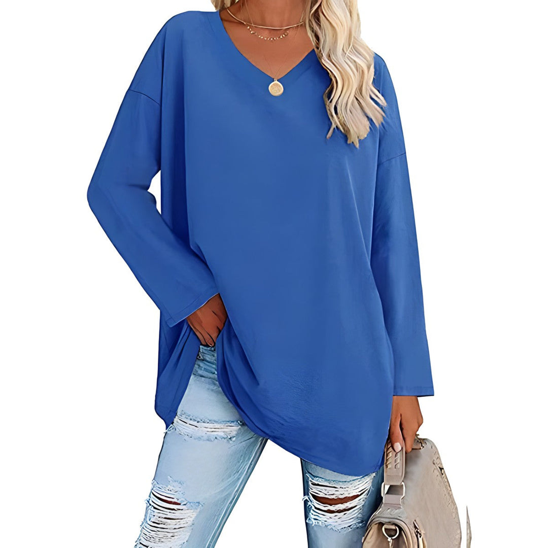 Winifred | Women's V-Neck Long Sleeve Tunic - Image 8