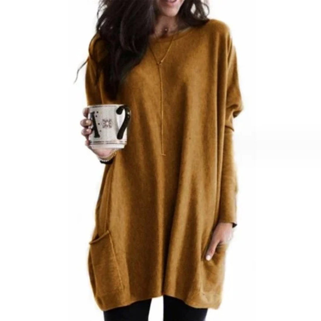 Wren | Women's Oversized Long Sleeve Tunic with Pockets - Image 15