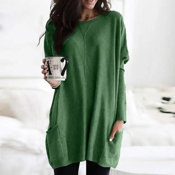 Wren | Women's Oversized Long Sleeve Tunic with Pockets - Image 2