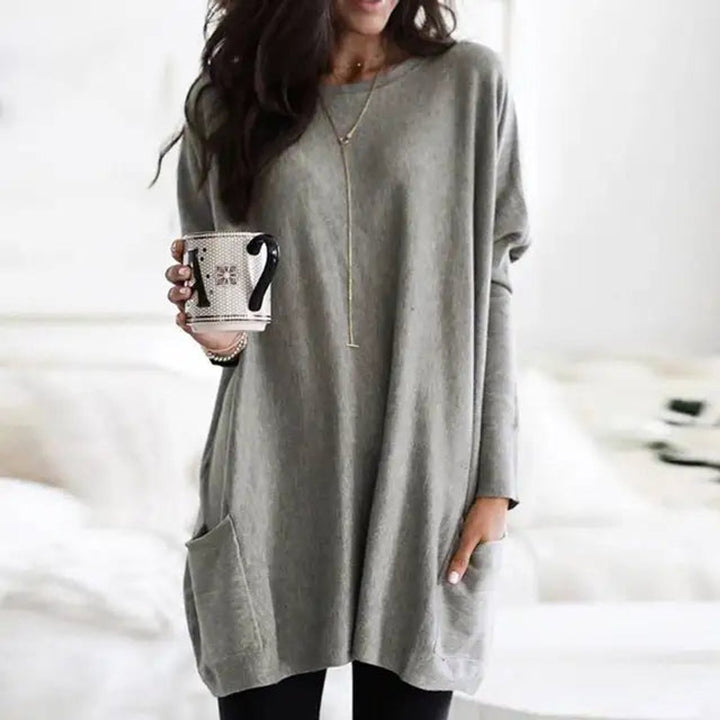 Wren | Women's Oversized Long Sleeve Tunic with Pockets - Image 3
