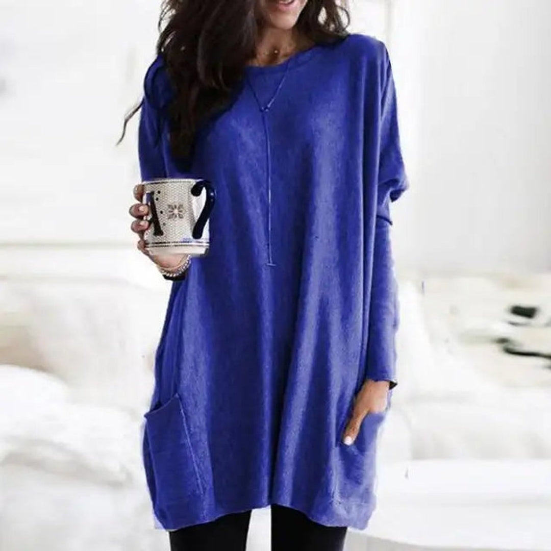 Wren | Women's Oversized Long Sleeve Tunic with Pockets - Image 5